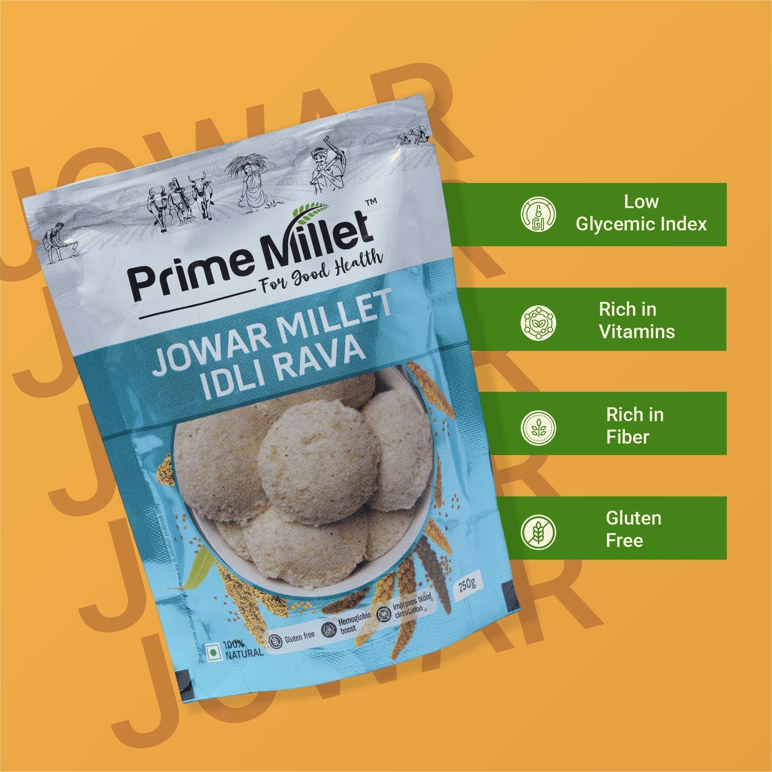 Jowar Millet Idli Rava (250g) Secondary image