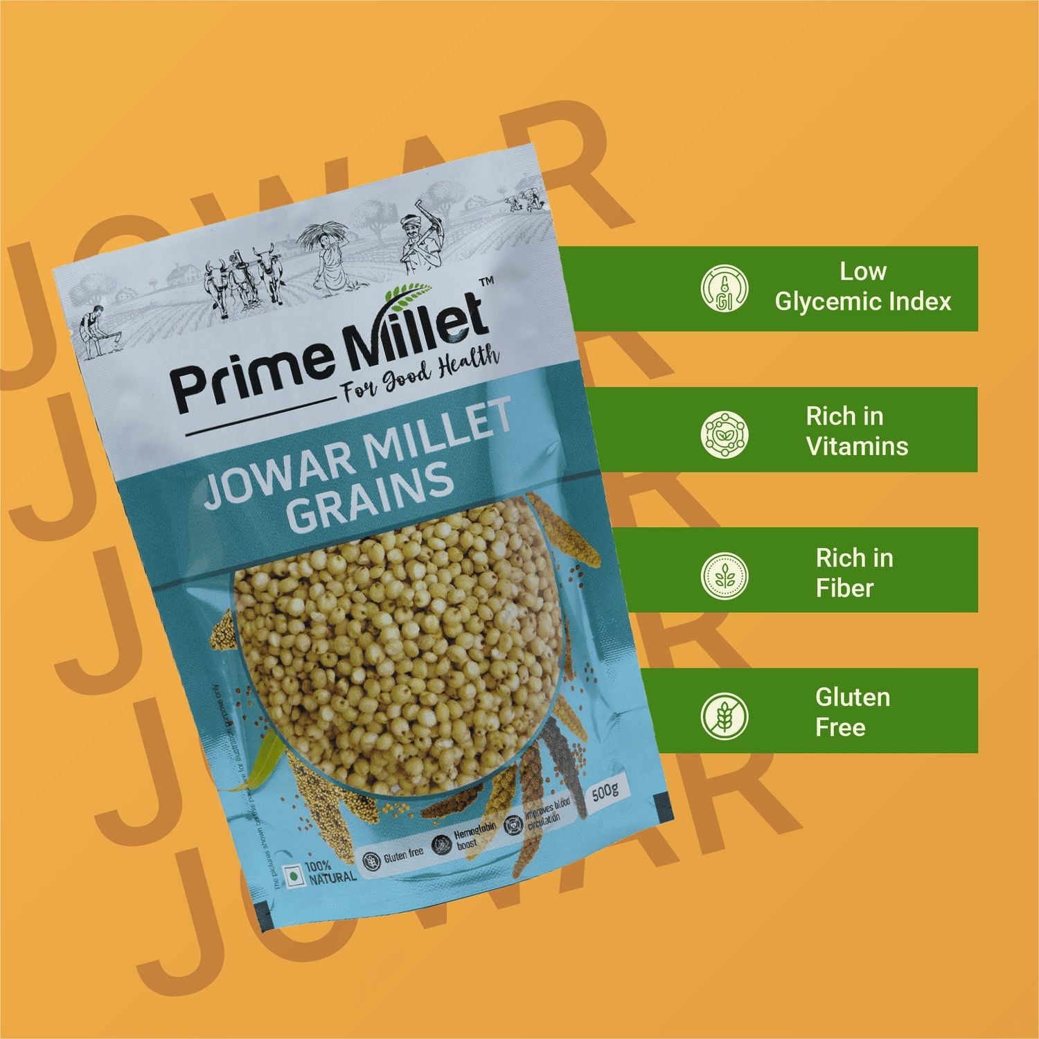 Jowar Millet Grains (500g) Secondary image