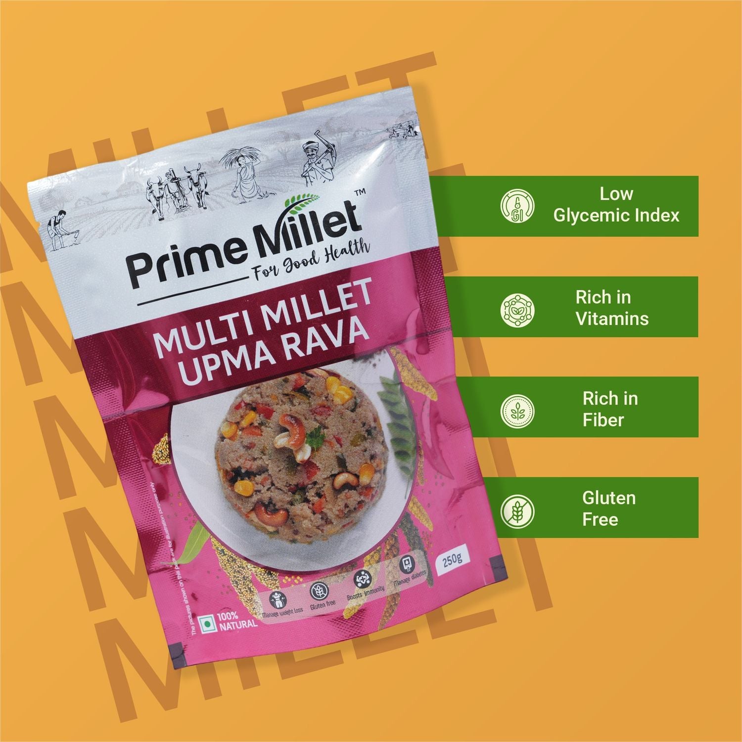 Multi Millet Upma Rava (250g)
