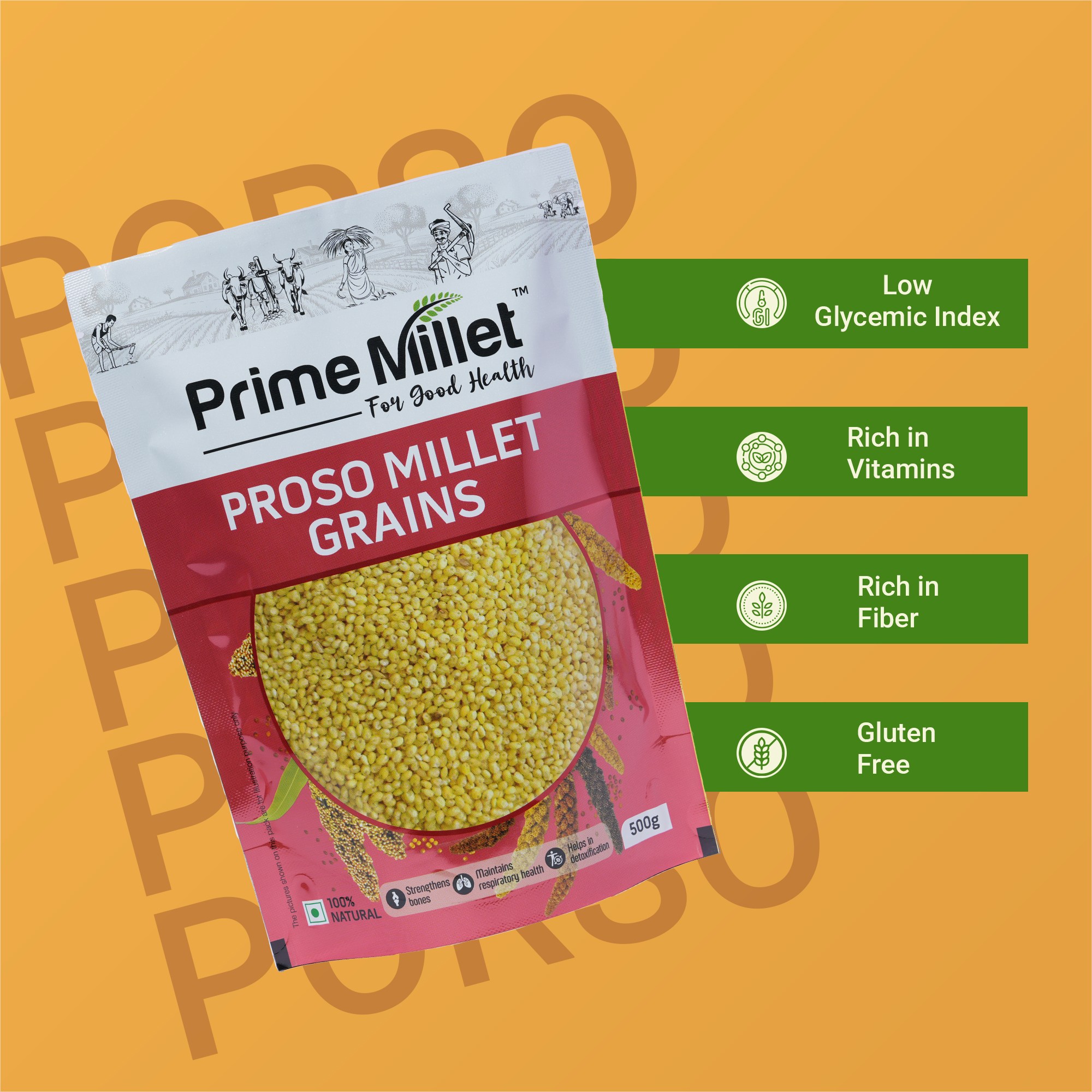 Proso Millet Grain | Kodo Millet Idli Rava Combo (2 x 750g)