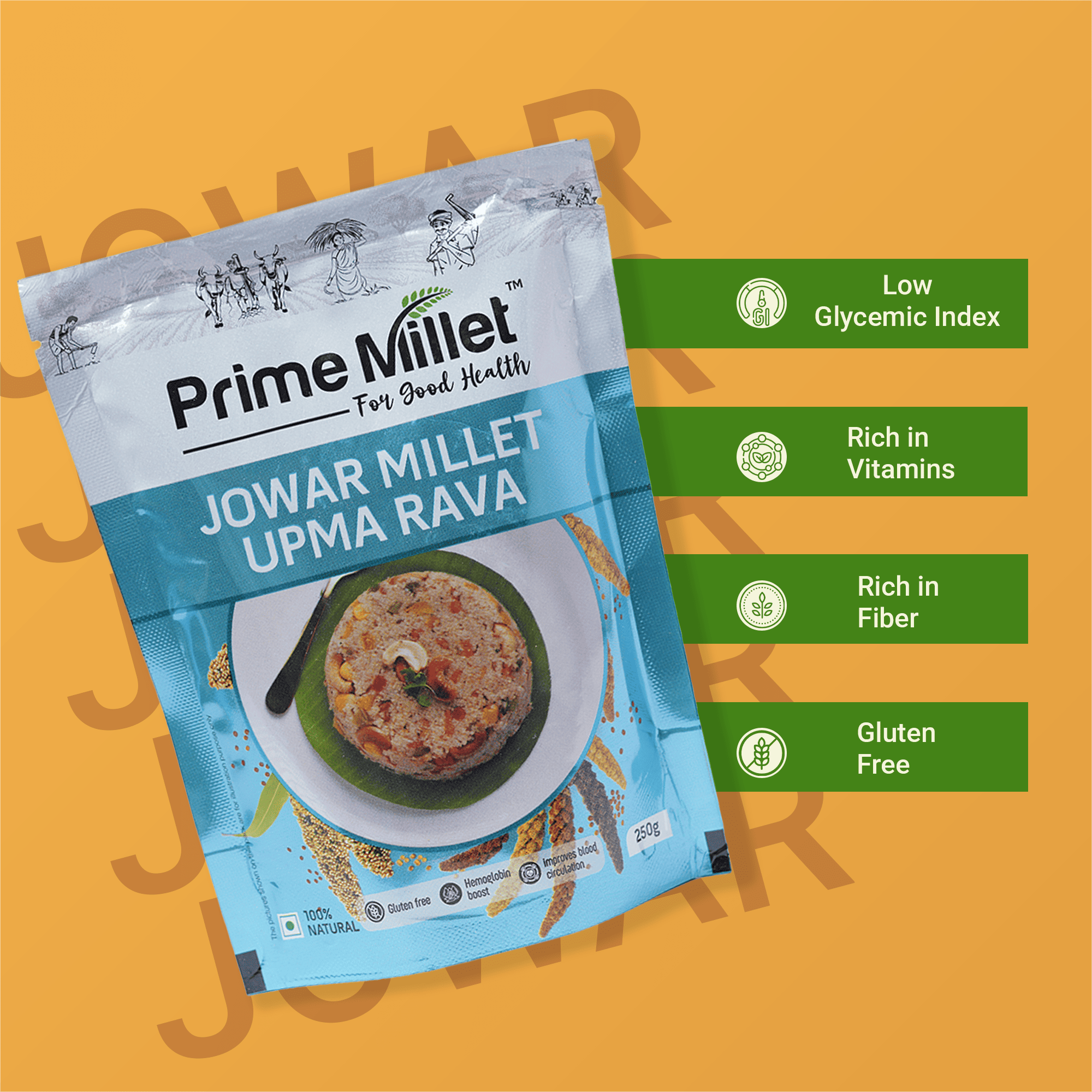 Jowar Millet Upma Rava (250g)