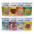 Multi Millet Combo | Kodo, Finger, Little & Foxtail Grains | Jowar Idly & Flour | Finger Flour | Multi Upma Rava (Pack of 8 - 3kg)