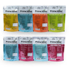 Multi Millet Combo | Kodo, Jowar, Little & Barnyard Grains | Jowar Upma Rava & Flour | Multi Idly Rava & Flour (Pack of 8 - 3kg)