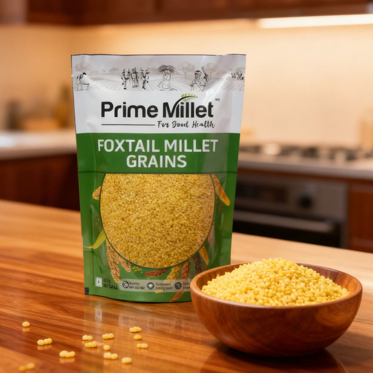 Foxtail Millet Java Foxtail Millet (500g) | Best Foxtail Millet Online – Pradhana Organic ...