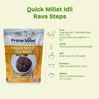 Millets Ragi Combo | Organic Finger Millet Grain & Idly Rava (2 x 750g)