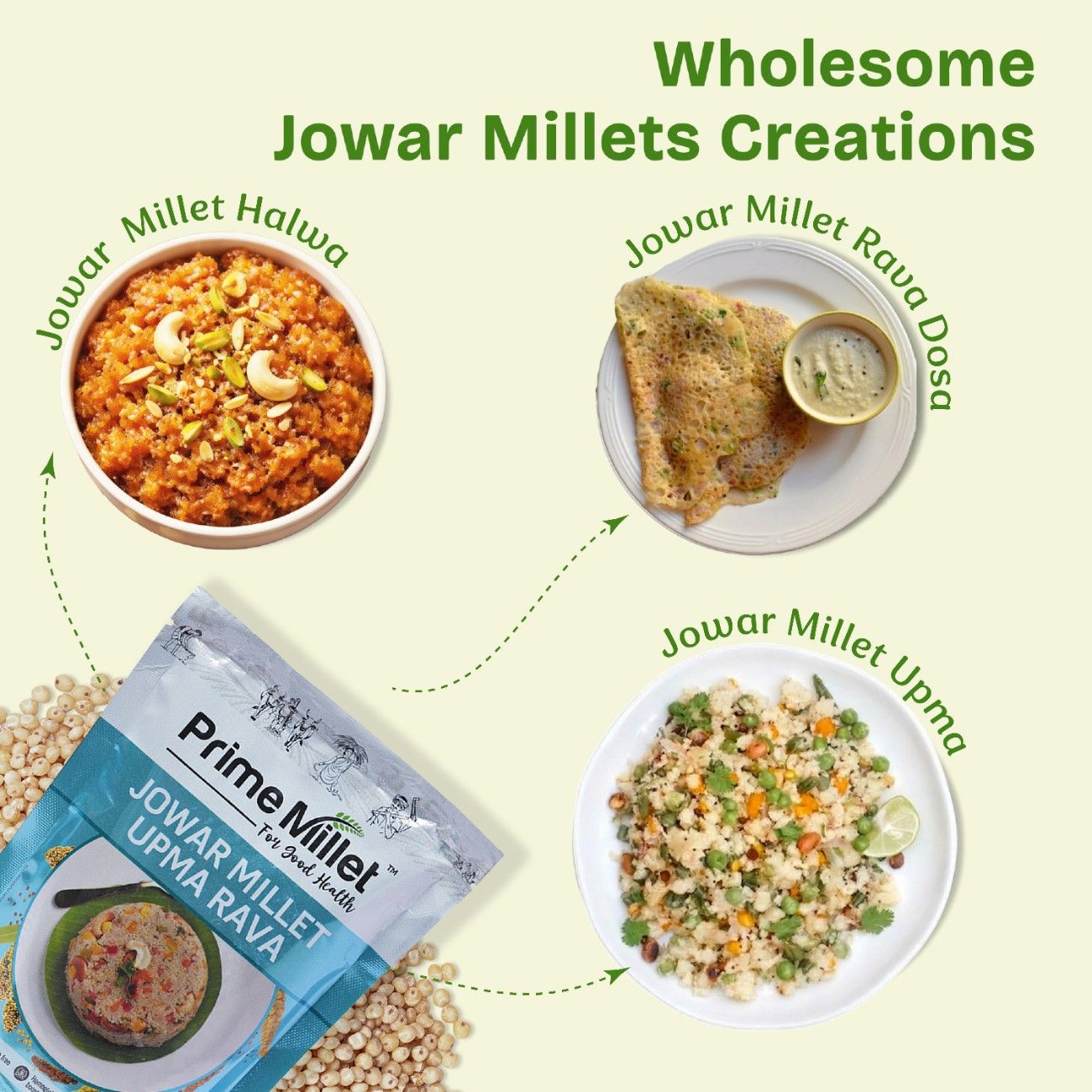 Jowar Millet Upma Rava (250g)