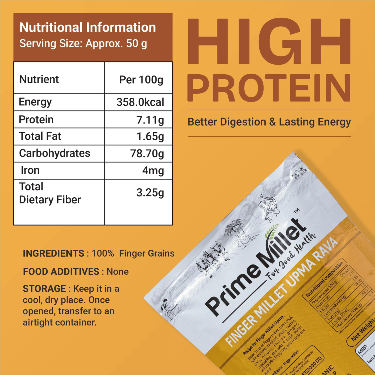 Finger Millet Upma Rava (250g)