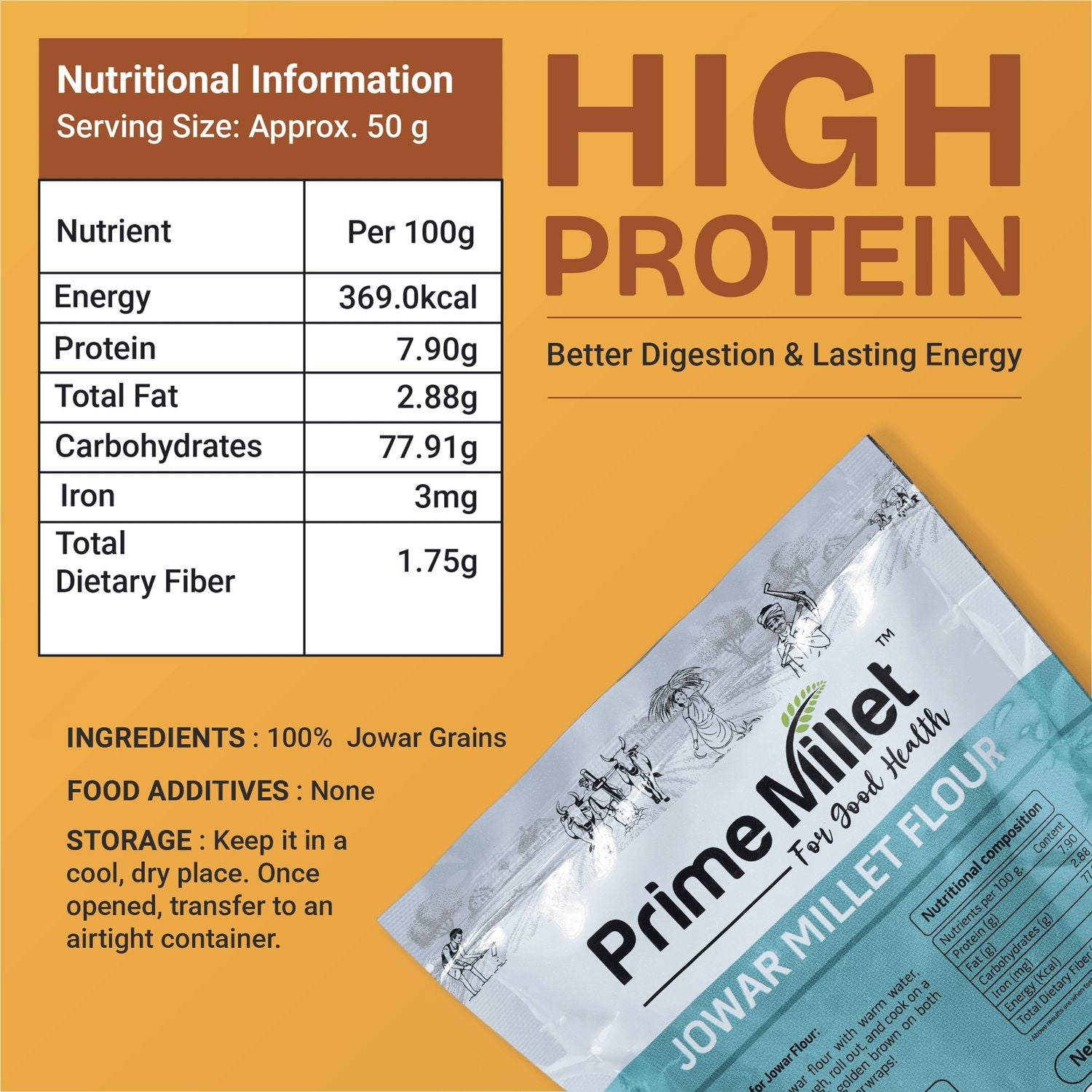 Jowar Millet Flour (250g)