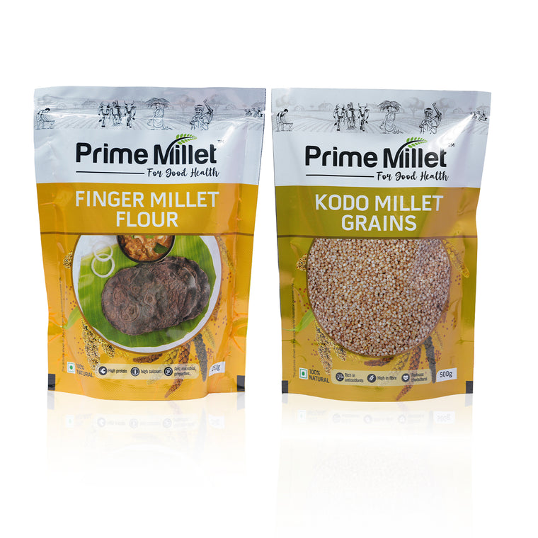 Finger Flour | Whole Kodo Grain Combo  ( Pack of 2 x 750 g ) Main image