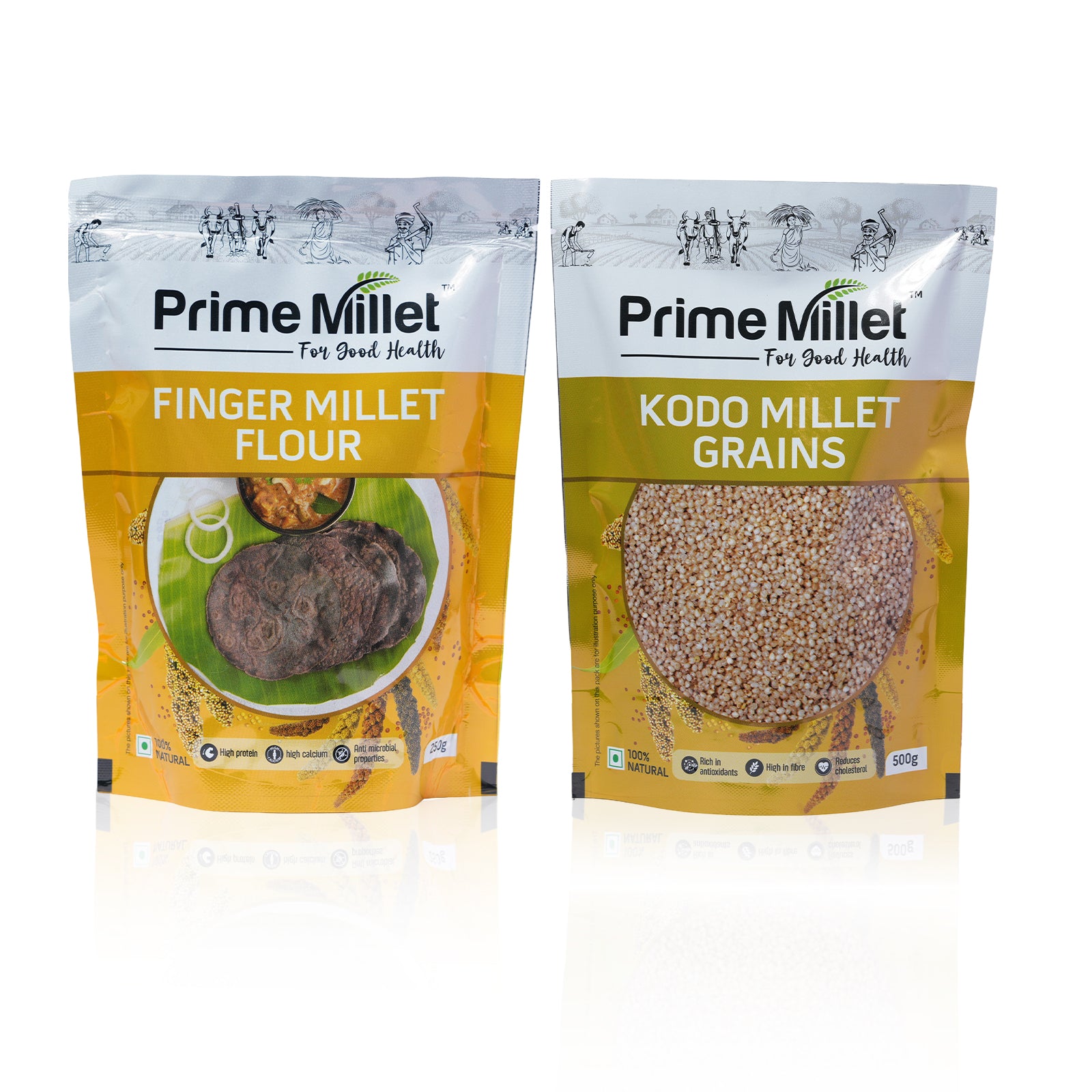 Finger Flour | Whole Kodo Grain Combo  ( Pack of 2 x 750 g )