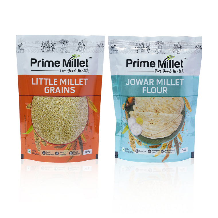 Little Millet Grain | Jowar Flour Combo  (Pack of 2 x 750g) Main image