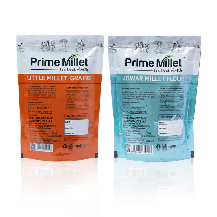 Little Millet Grain | Jowar Flour Combo  (Pack of 2 x 750g) Secondary image