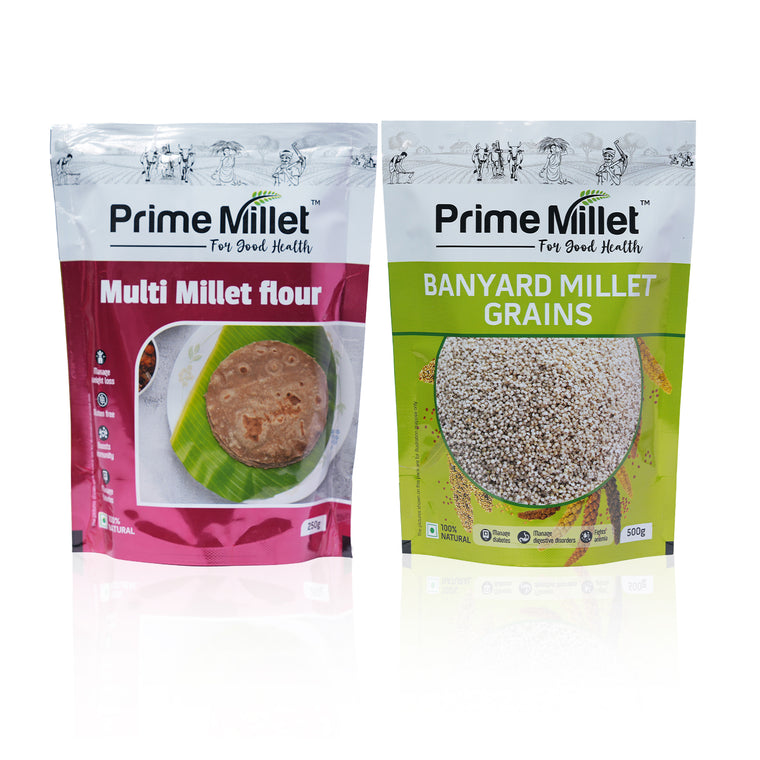 Multi Millet Flour  | Organic Barnyard Millet Combo (Pack of 2 x 750g) Main image