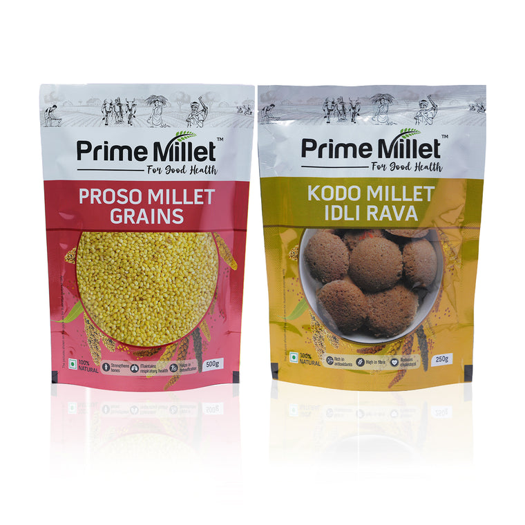 Proso Millet Grain | Kodo Millet Idli Rava Combo (2 x 750g) Main image