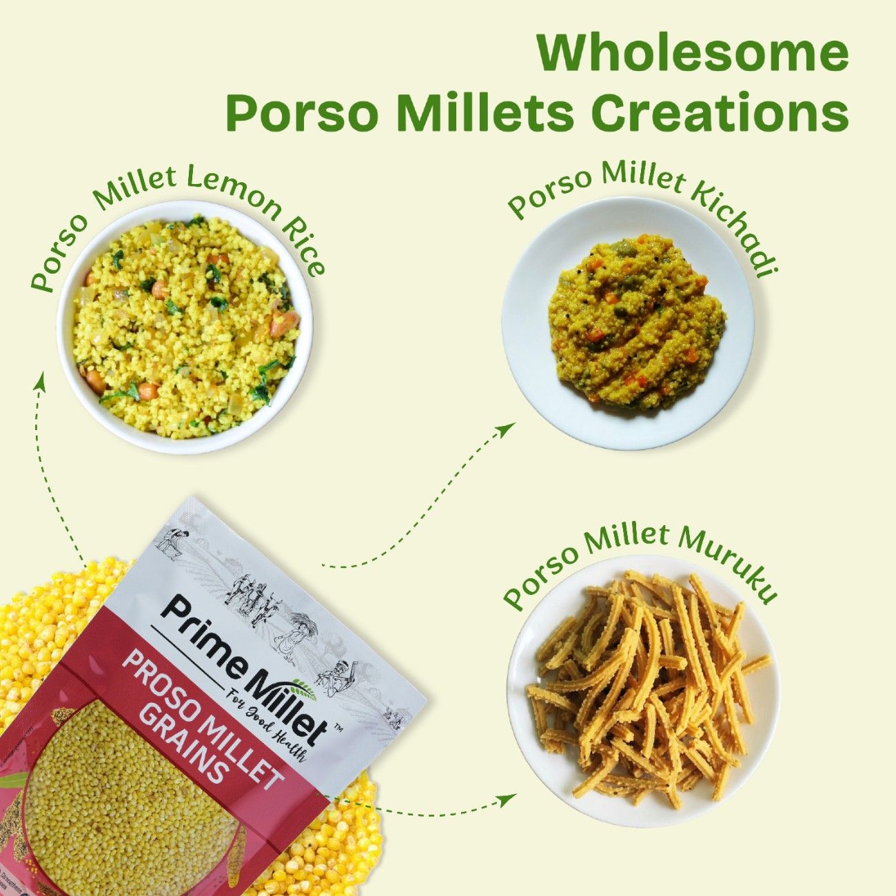 Proso Millet Grain | Kodo Millet Idli Rava Combo (2 x 750g)